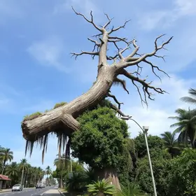 árvore desaba na Av. José Longo