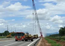 lançamento de vigas na Dutra