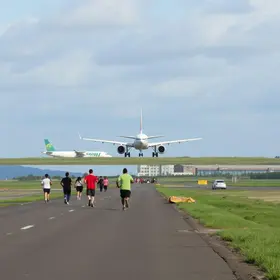 corrida pista de pouso aeroporto São José dos Campos