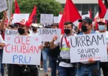 greve dos funcionários da Urbam