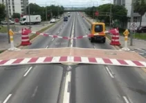 obras na Avenida Sebastião Gualberto