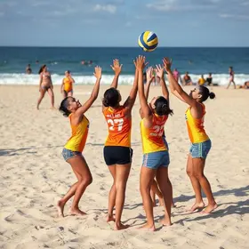 equipe de vôlei de praia