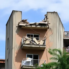 risco de desabamento