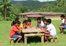 Vitor Reis visita escola